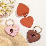 Personalizado de moda de la muchacha del nacimiento de la flor fuerte magnético clip de sombrero de cuero con nombre de accesorios de viaje regalo de cumpleaños para las mujeres niñas