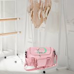Gepersonaliseerde Multi-compartiment Waterdichte Ballet Girl Reistas met Naam Initiaal en Schouderriem Verjaardagscadeau voor Ballerina Ballet Lover