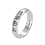 Personalisierter 4 Elemente Ring mit Innengravur Avatar – Der Herr der Elemente Wasser Erde Feuer Luft Geschenk für Avatar-Fans