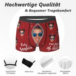 Personalisierte „Jingle My Bells“ Gesicht Foto Boxershorts mit Namen Lustige Herren Unterwäsche Valentinstag Weihnachten Geschenk für ihn