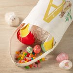 Gepersonaliseerde Schattige Konijntje Oortjes Bucket Bag met Initiaal en Naam Paasei Jacht Mandje Verjaardagsfeest Cadeau voor Kinderen