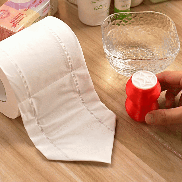 Personalizado Multicolor 3D Impreso Papel Higiénico Pixie Sello con Inicial de Limpieza Signo Baño Hotel Accesorio Regalo de Empresa Familiar