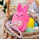 Personalisierte 2025 Ostereier Plüschhase Bunte Geldbörse Geldbeutel mit Namen Geburtstag Zurück zur Schule Ostergeschenk für Kinder