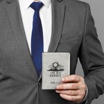 Portacarte in pelle personalizzato Look Unto Christ LDS Temple Recommend con citazioni Regalo di Natale per giovani Santi degli Ultimi Giorni