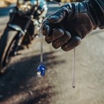 Personalized Monogram Motorcycle Helmet Necklace with Engraved Name and Box Birthday Father's Day Valentine's Day Gift for Men