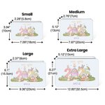 Personalized 2025 Easter Bunny Eggs Food Grade Metal Candy Chocolate Tin Box with Name Easter Birthday Gift for Kids Family