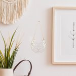 Personalisierte Lucky Horseshoe Floral Sign Frosted Acryl Ornament mit Nachnamen und Paar Namen Tür Dekor Jahrestag Hochzeit Geschenk für Newlyweds