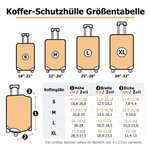 Personalisierte Cartoon Figur Kofferschutzhülle für 18-32 Zoll Koffer mit Namen Verdecktem Reißverschluss Reise Geschenk für Urlaubsliebhaber
