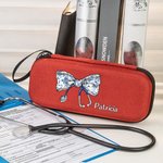 Personalisierte medizinische Bogen Stethoskop Zippered Storage Box mit Namen und Mesh Compartments Anerkennung Geschenk für Krankenschwester Arzt medizinisches Personal