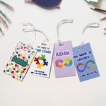 Personalisierte Autismus Identifikation Tag Karte mit Namen und Notfall-Informationen Outdoor-Aktivität sichere Pflege Tasche Zubehör Geschenk für Autismus Kinder
