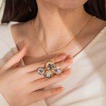 Collier avec Initiale et Photo Personnalisées Bijoux de Souvenir Cadeau d'Anniversaire Fête pour Femme