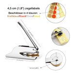 Gepersonaliseerde Initiaal Boek Embosser Stempel Handheld Embosser Set met Tekst en Naam Verjaardags Cadeau voor Boekwormen Boekenliefhebbers