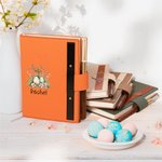 Personalisierte Floral Cross Ostereier A5 Lined Notebook und Stift Set für Kirche Bibelstudium Ostern Geschenk für Familie Freunde Christian