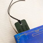 Marcapáginas de piel personalizado con texto grabado regalo de cumpleaños para los amantes de los libros