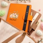 Personalisierte Floral Cross Ostereier A5 Lined Notebook und Stift Set für Kirche Bibelstudium Ostern Geschenk für Familie Freunde Christian