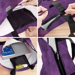 Bolsa personalizada con corona de flores de nacimiento y personaje de dibujos animados con nombre regalo de cumpleaños o Día de la Madre para mujeres