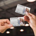 Personalized The Day We Became Us Photo Wallet Card with Names and Date Valentine's Day Anniversary Gift for Couple Spouse