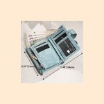 Personalizado Cartoon Graduate carácter tríptico de cuero de la PU Wristlet billetera con la inicial y titular de la tarjeta de graduación de cumpleaños de regalo para las mujeres graduados