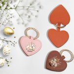 Personalized Floral Cross Easter Eggs Portable Magnetic Leather Hat Clip with Name Travel Accessories Easter Gift for Women Girls