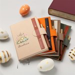 Personalisierte Floral Cross Ostereier A5 Lined Notebook und Stift Set für Kirche Bibelstudium Ostern Geschenk für Familie Freunde Christian