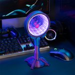 Personalisierte Initial Logo Cyberpunk Kopfhörer Stand mit einstellbaren LED-Leuchten Home Decor Geburtstag Geschenk für Gamer Tech-Enthusiasten