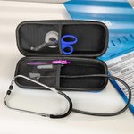 Personalisierte medizinische Bogen Stethoskop Zippered Storage Box mit Namen und Mesh Compartments Anerkennung Geschenk für Krankenschwester Arzt medizinisches Personal