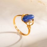 Personalized Handmade Wire Wrapped Birthstone Ring Mother's Day Valentine's Day Birthday Gift for Women