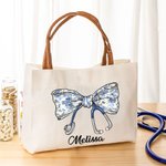 Personalisierte Stethoskop Schleife Canvas Tasche mit Namen Ledergriff Anerkennung Abschluss Geschenk für Krankenschwester Arzt medizinisches Personal