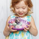 Huevo de Pascua personalizable con nombre Conejito dormilón en una cesta Regalo para fiesta de Pascua para niños