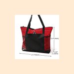 Personalized Cartoon Character Zodiac Birth Flower Mesh Pockets Large Tote Bag with Name Anniversary Birthday Gift for Girls Women