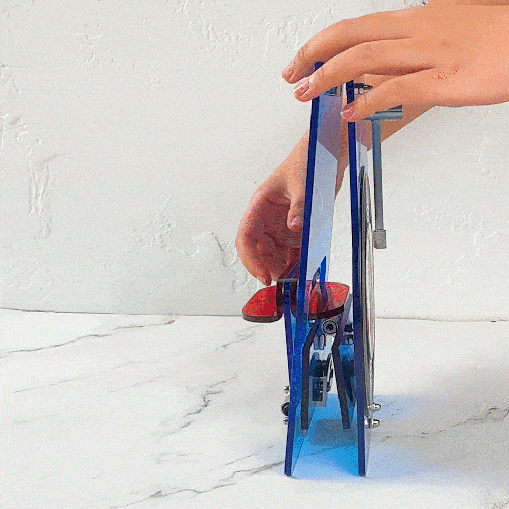 Personalised Vinyl Record Player Photo Design Acrylic Foldable Record Stand Holder with Name Birthday Home Decor for Music Lover