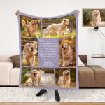 Personalisierte Multicolor Hund Katze Fotos weiche Decke mit Namen Home Decor Memorial Sympathie Haustier Verlust Geschenk für Tierliebhaber