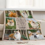 Personalisierte Multicolor Hund Katze Fotos weiche Decke mit Namen Home Decor Memorial Sympathie Haustier Verlust Geschenk für Tierliebhaber