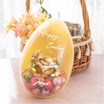 Huevo de Pascua personalizable con nombre Conejito dormilón en una cesta Regalo para fiesta de Pascua para niños