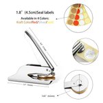 Personalised Birth Flower Monogram Embossing Stamp Hand-held Embosser with Name and Initials Birthday Book Club Gift for Bookworms