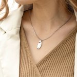 Colliers Personnalisés avec Noms Gravés et Set de 2 Pendentifs en Forme de Ours Cadeau Anniversaire Saint-Valentin pour Couples