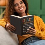 Personalisierte Chaos Koordinator Definition A5 Journal Notebook mit Bleistift und linierten Seiten Geburtstag Büro Geschenk für Freunde Familie Kollegen