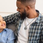 Personalisierte Vintage Sun Design Foto Projektion Halskette Jahrestag Geburtstag Vatertag Geschenk für Männer