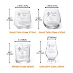 Personalized Funny Prescription Whisky Bourbon Whiskey Glasses and Slate Coaster with Laser Engraved Name Father's Day Gift for Grandpa Dad