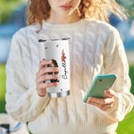 Coordinador del Caos Personalizado Cartoon Character 20oz Nombre Vaso con pajita y cepillo Cumpleaños Apreciación Regalo para la familia amigo