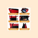 Personalized Cartoon Character Zodiac Birth Flower Mesh Pockets Large Tote Bag with Name Anniversary Birthday Gift for Girls Women