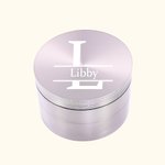 Personalized Tobacco Herb Spice Grinder Monogram Metal Crusher with Mesh Sieve and Mini Scraper Gift for Tobacco Spice Lover