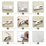 Personalised Birth Flower Monogram Embossing Stamp Hand-held Embosser with Name and Initials Birthday Book Club Gift for Bookworms