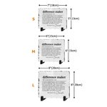 Personalized Difference Maker Slate Plaque with Name and Stand Office Desk Decor Affirmation Appreciation Gift for Leader Coworker Teacher