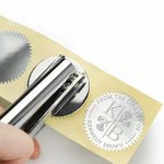 Personalized Birth Flower Initials Name Embosser Stamp Hand Held Embosser Set Birthday Gift for Book Lovers Bookworm