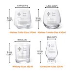 Personalisiertes Whisky Glas und Schiefer Untersetzer mit Laser Gravur Namen Lustige Rezept Vatertag Geschenk für Opa Papa