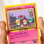 Personalisierte Klassische Pixel Figuren TCG Poke Karte mit Namen Text Du Bist Alles Für Mich Jahrestag Valentinstag Geschenk für Paare
