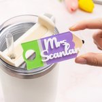 Personalised Colourful Pencil Design Name Plate Tag for 20oz to 64oz Stanley Tumbler Teacher's Day Appreciation Gift for Teacher