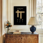 Henkilökohtainen ristisanat Scrabble Puzzle Art Poster Kehyksetön maalaus 1-12 syntymä Kukat Housewarming lahja perheenjäsenelle