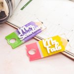 Personalised Colourful Pencil Design Name Plate Tag for 20oz to 64oz Stanley Tumbler Teacher's Day Appreciation Gift for Teacher